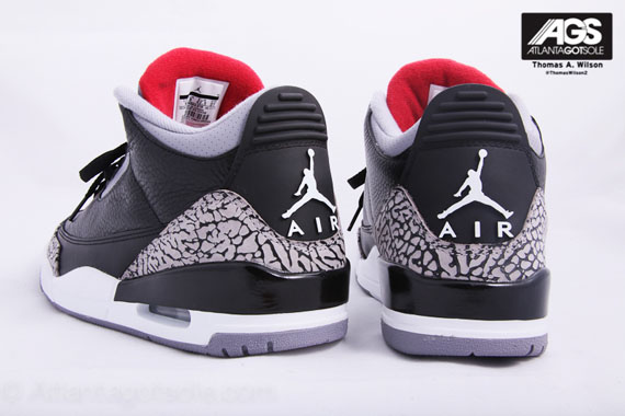 Air Jordan Iii Black Cmt Ags 12