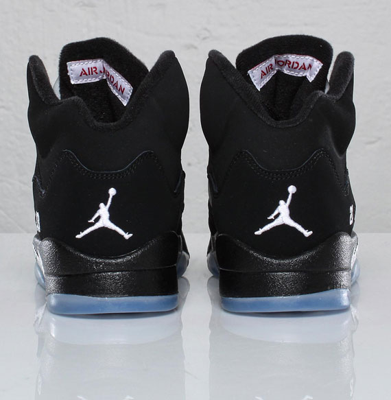 Air Jordan V Black Metallic Silver Gs Sns 06