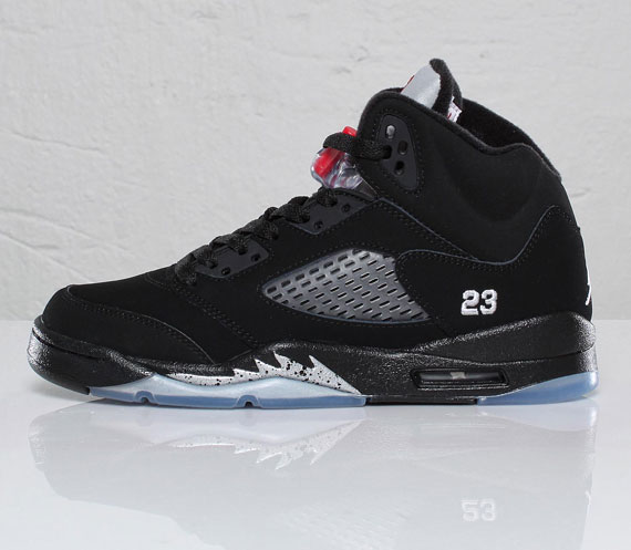 Air Jordan V Black Metallic Silver Gs Sns 09