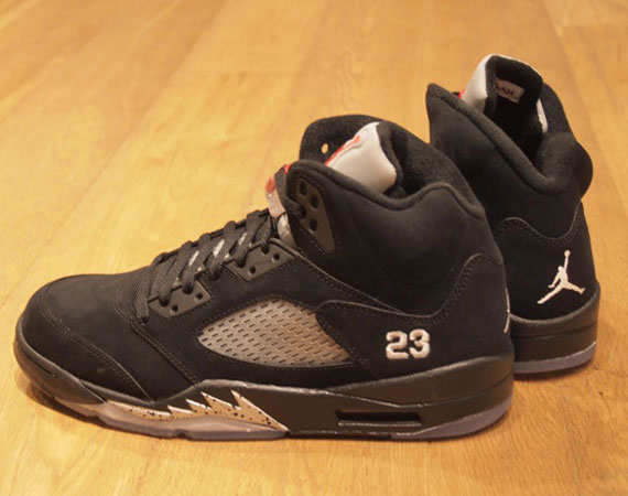 Air Jordan V - Black - Metallic Silver | Available @ Nike Harajuku