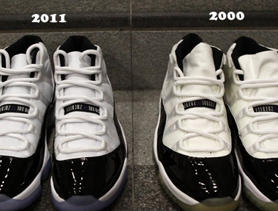 Air Jordan XI Concord – 2000 vs. 2011 Comparison