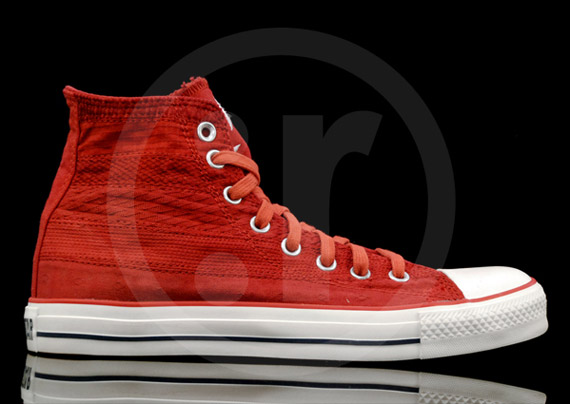 converse quilted red