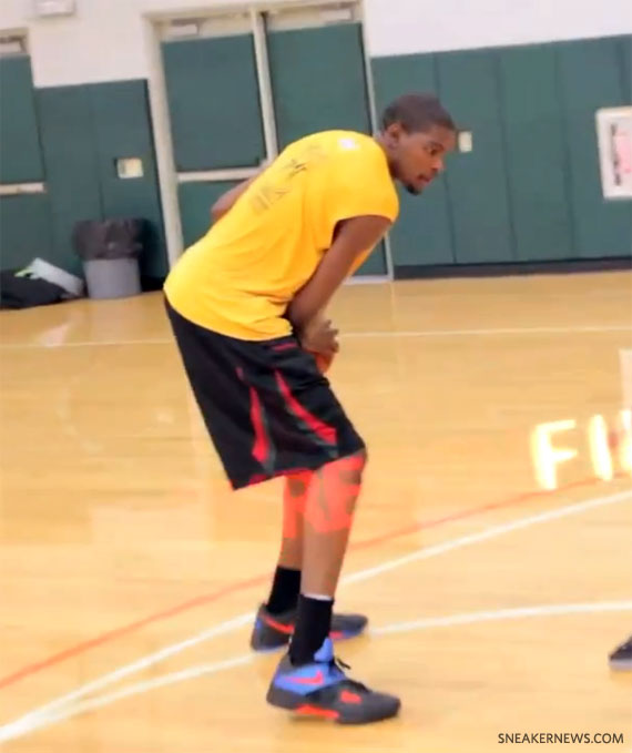 Kevin Durant Wears Nike Zoom Kd Iv Workout 01