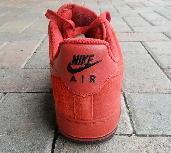 Nike Af1 Low Tonal Red Suede 01
