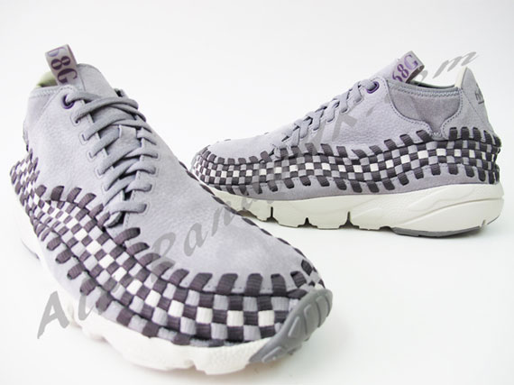 Nike Air Footscape Woven Chukka 68g Stealth Grey Flint Grey Varsity Purple 05