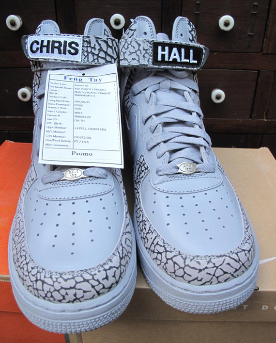 Nike Air Force 1 High Chris Hill Promo Cement Grey Black 04