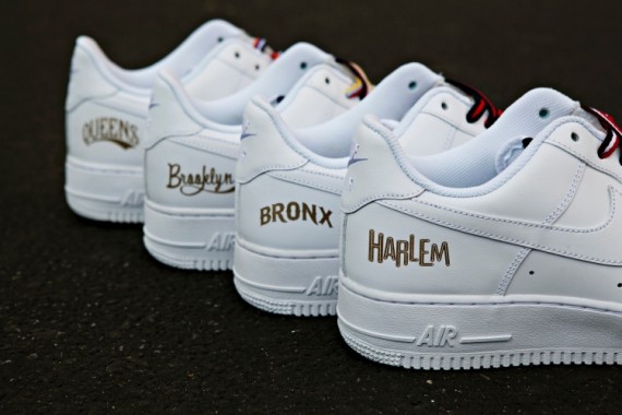 Nike Air Force 1 'NYC Boro' White Pack - Release Date