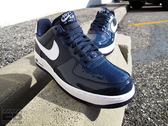 Nike Air Force 1 Low Obsidian Patent Toe Available 01