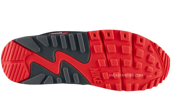 Nike Air Max 90 Euro Black Red 3d 01