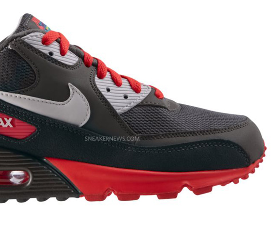 Nike Air Max 90 Euro Black Red 3d 04