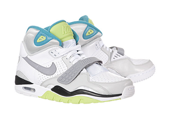 Nike Air Trainer Sc Ii High White Grey Citron Sneakerhead 02