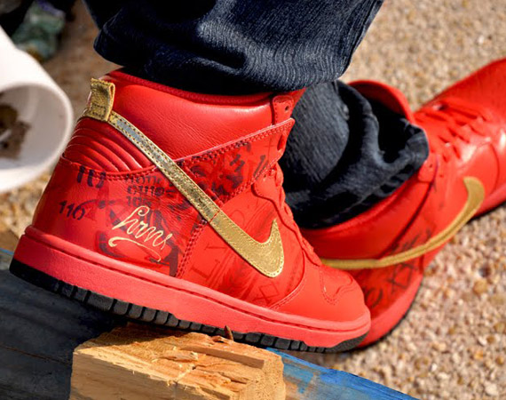 Nike Dunk High ‘Louis The 14th’ Customs by ROM