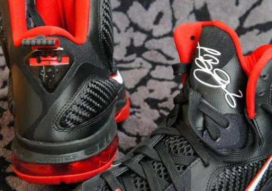 nike lebron ix black red new images 1