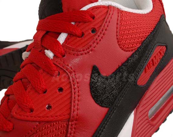 Nike Wmns Air Max 90 Varsity Red Black Id4shoes 03