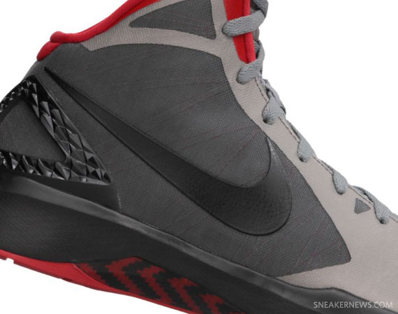 nike zoom hyperdunk 2011 cool grey black sport red 09