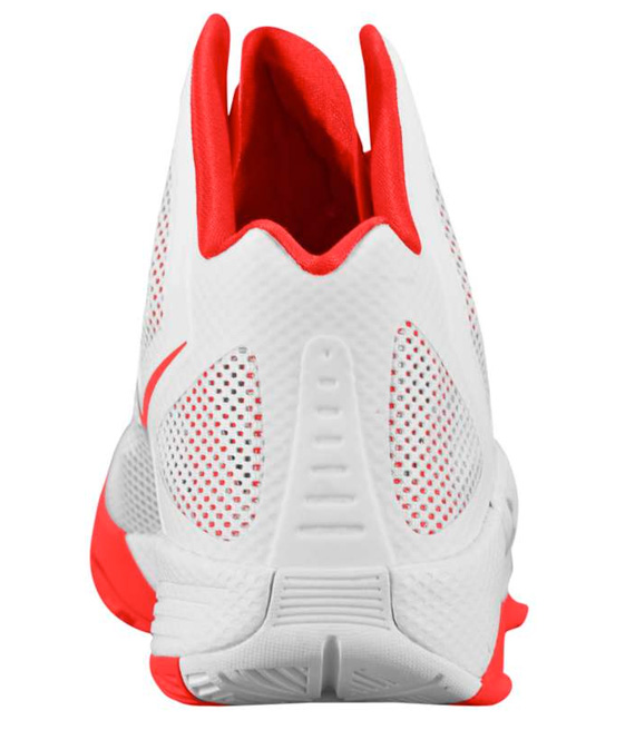 Nike Zoom Hyperfuse 2011 White Sport Red Metallic Luster 03