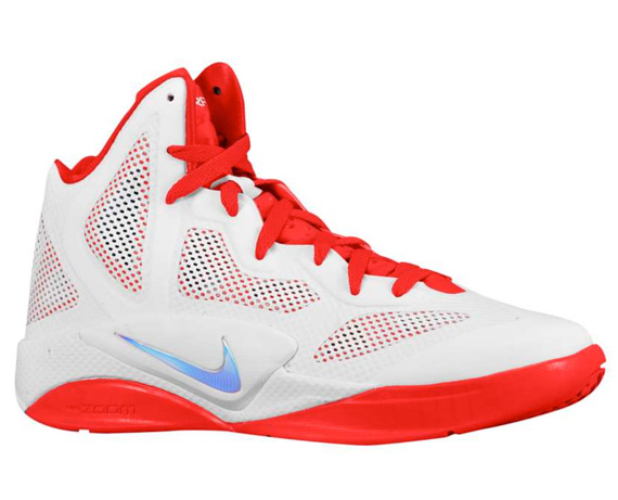 Nike Zoom Hyperfuse 2011 - White - Sport Red + Black - Royal -