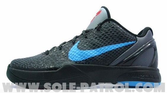 Nike Zoom Kobe Vi Dark Grey Blue Chilling Red 1