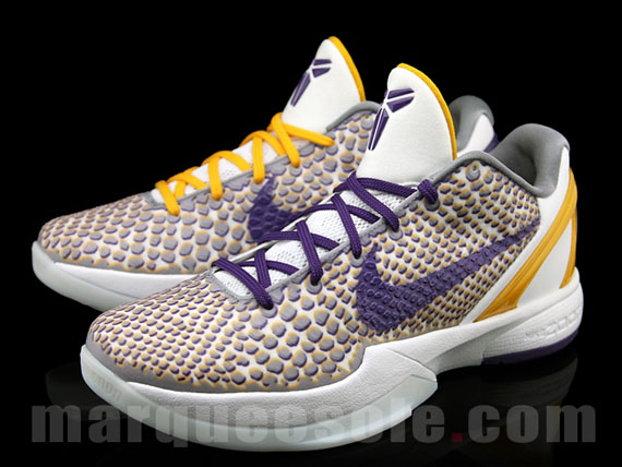 Men's Nike Zoom Kobe 6 3D Lakers Basketball shoes