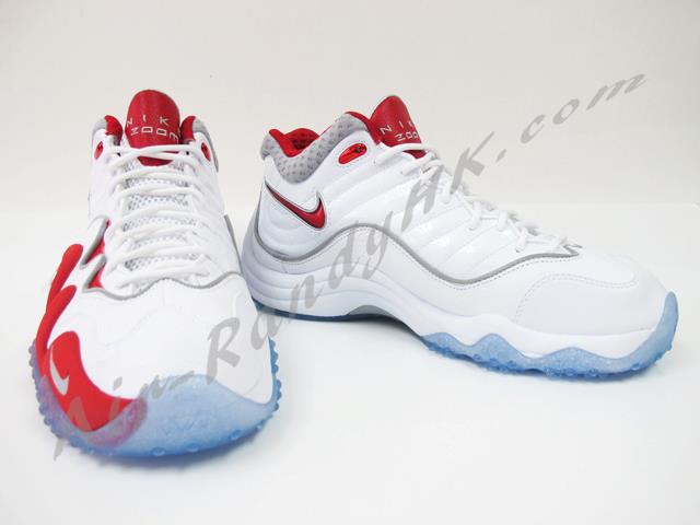 Nike Zoom Uptempo V White Varsity Red 3