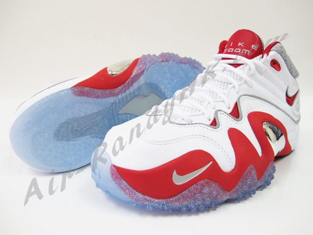 Nike Zoom Uptempo V White Varsity Red 5