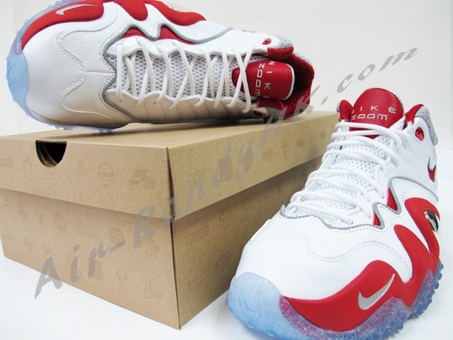 Nike Zoom Uptempo V White Varsity Red 7