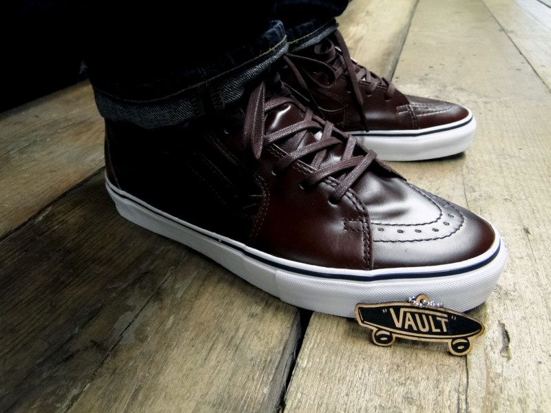 Vans Sk8 Hi Premio Leather Burgundy 2