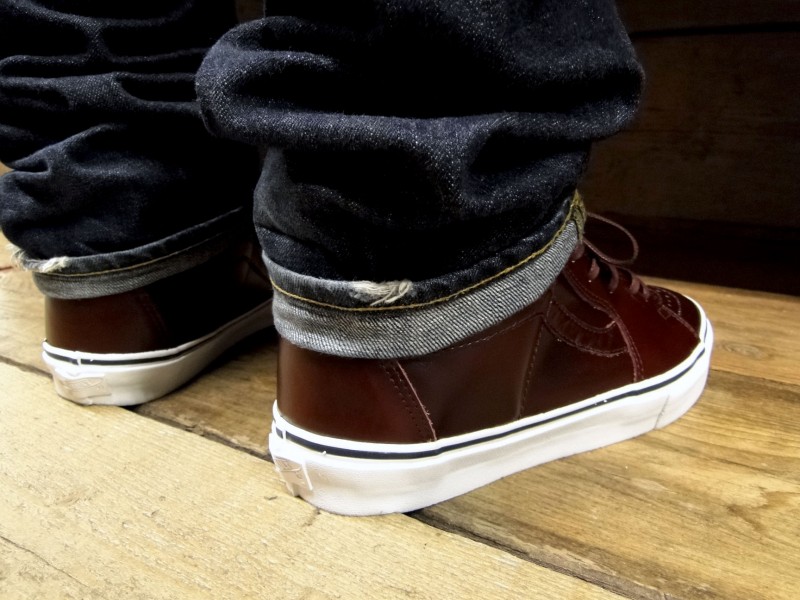 Vans Sk8 Hi Premio Leather Burgundy 4