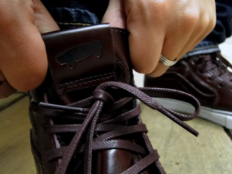 Vans Sk8 Hi Premio Leather Burgundy 5