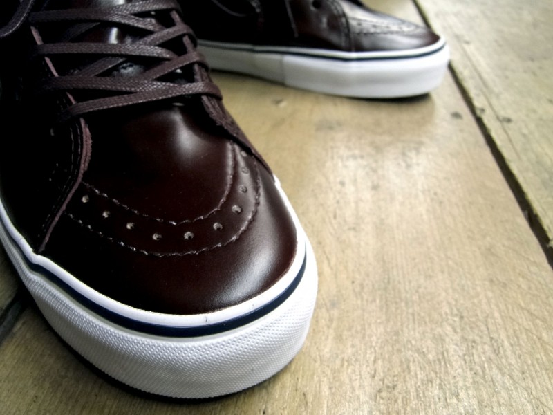 Vans Sk8 Hi Premio Leather Burgundy 6