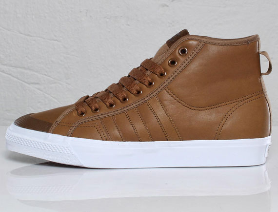adidas Originals Nizza Hi - Brown Leather - SneakerNews.com