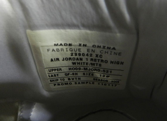 Air Jordan 1 White Promo Sf 03