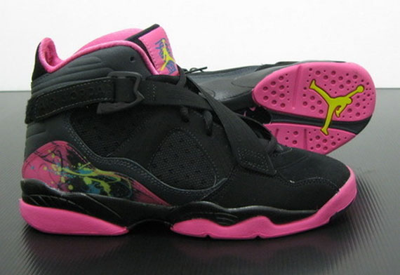 Air Jordan 8.0 Gs Black Pink 01
