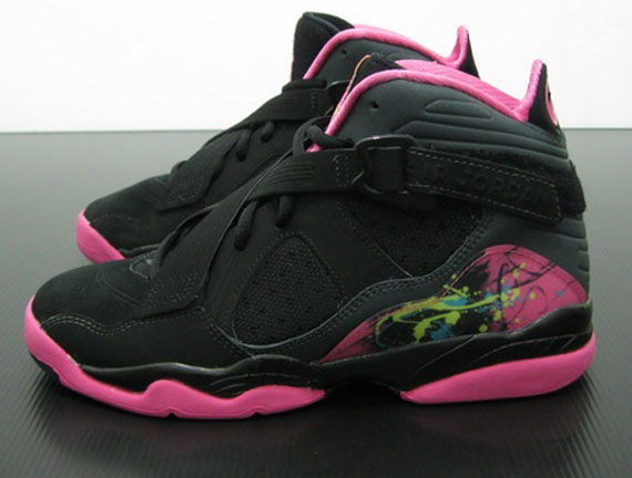 Air Jordan 8.0 Gs Black Pink 04