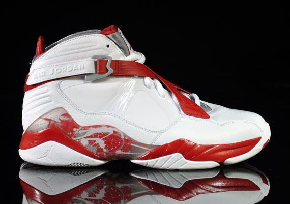 red and white jordan 8