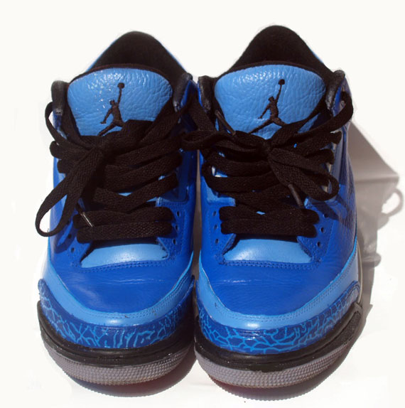 Air Jordan Iii Blue Black Custom By Damien 03