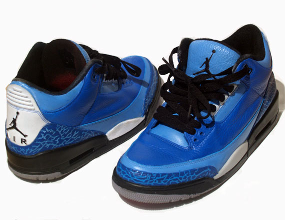 Air Jordan Iii Blue Black Custom By Damien 05