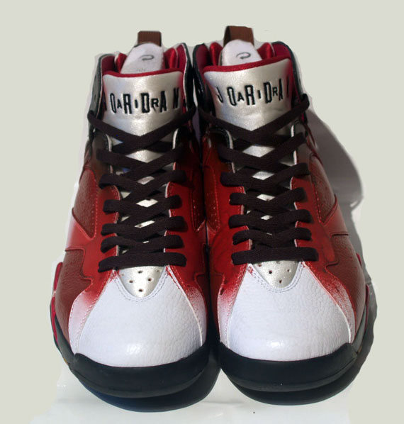 Air Jordan Vii Blood Splatter Custom By Damien 01