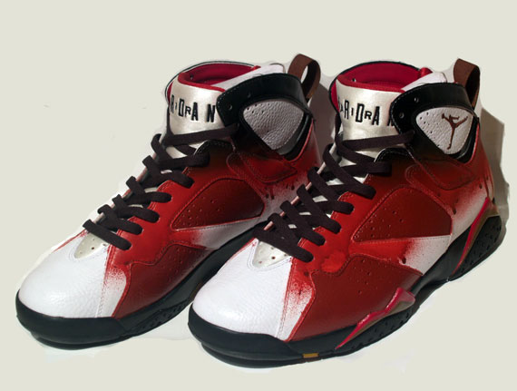 Air Jordan Vii Blood Splatter Custom By Damien 05