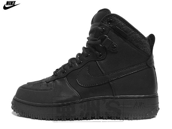 Nike Air Force 1 High 'Duckboot' - Black - SneakerNews.com