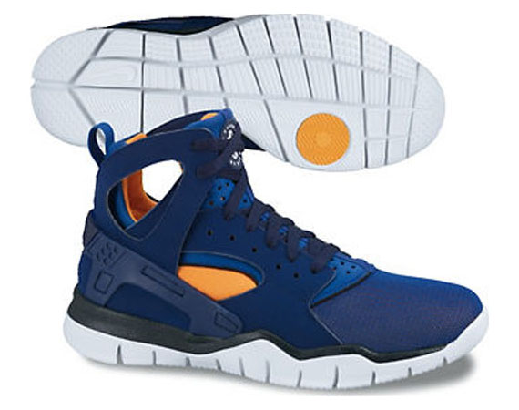 nike air huarache bball 2012 loyal blue vivid orange black storm blue