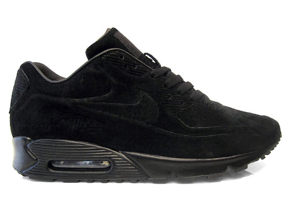 Nike air max 90 all deals black suede