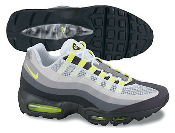 Nike Air Max 95 No Sew Anthracite Cool Grey Wolf Grey Volt