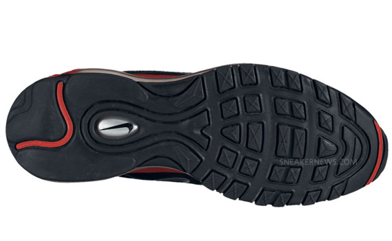 Nike Air Max 97 Black Suede Red 01