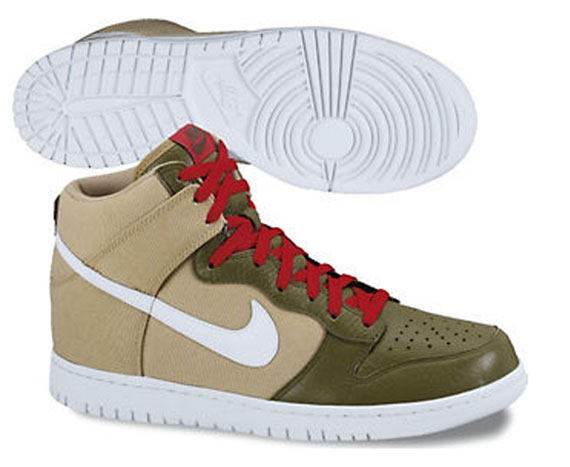 Nike Dunk High Jersey Gold Iguana White