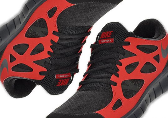 Nike Free Run+ 2 – Black – Anthracite – Varsity Red