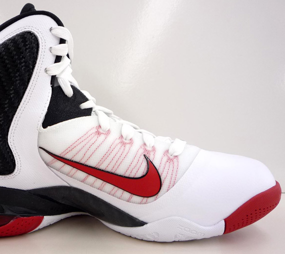 Nike Lebron 9 White Black Sport Red 02