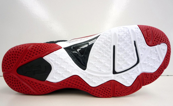 Nike Lebron 9 White Black Sport Red 10