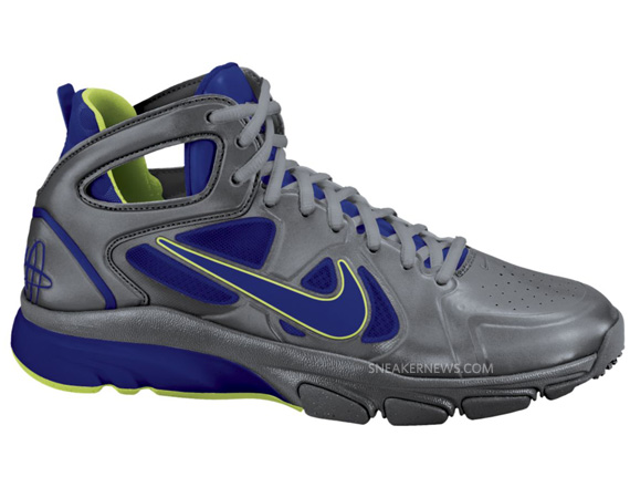 Nike Zoom Huarache Tr Mid 2 Cool Grey Drenched Blue Volt 02