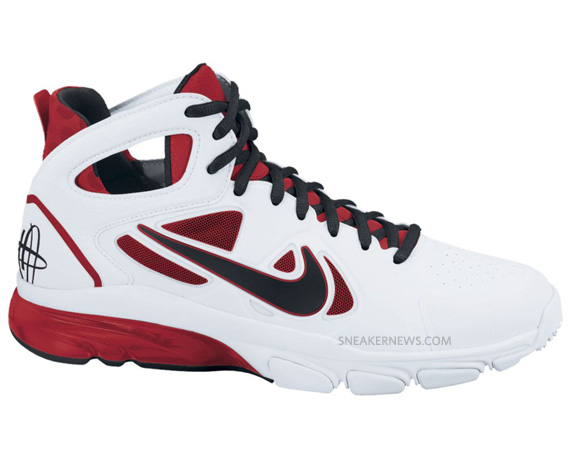 Nike Zoom Huarache Tr Mid 2 White Black Varsity Red 02